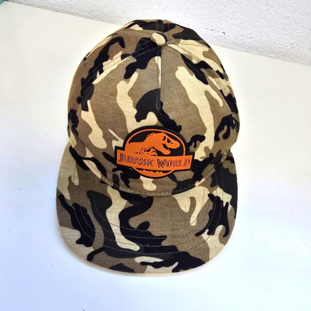 Youth Jurassic World Camo Hat Adjustable Snapback One Size Cap